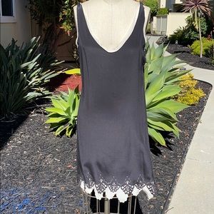 Gypsy05 /Silk cutout lace mini dress